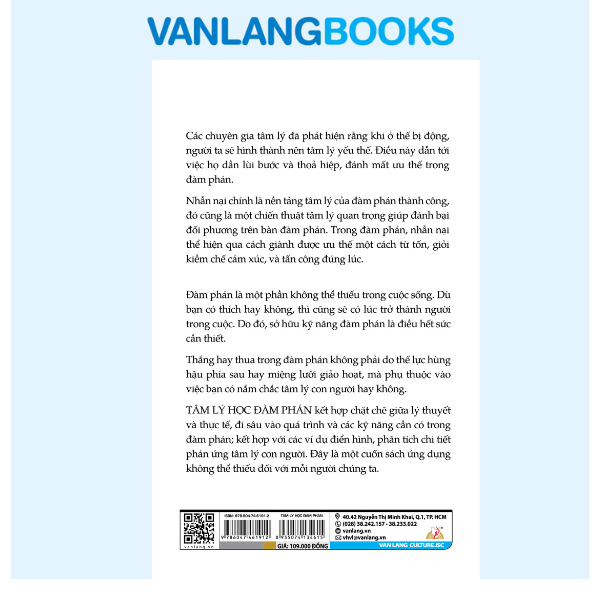 Tâm Lý Học Đàm Phán - Vanlangbooks