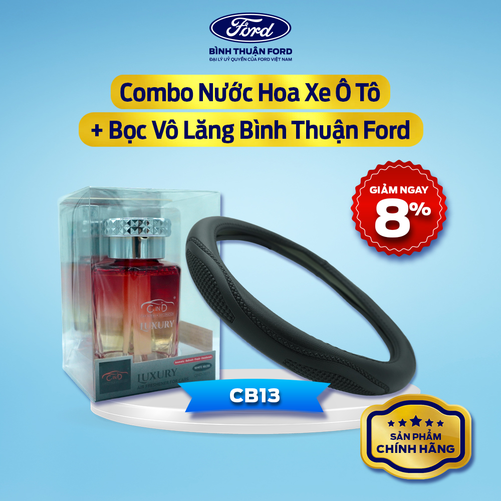 [COMBO GIÁ HỜI] Nước Hoa Ô Tô + Bọc Vô Lăng Ô Tô | Combo Nội Thất Cao Cấp