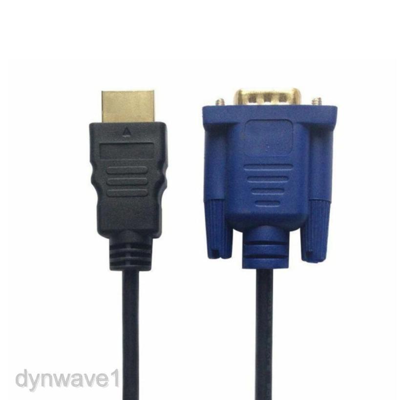 Cáp chuyển đổi HDTV HDMI sang VGA HD-15 Male 15 chân 1080P