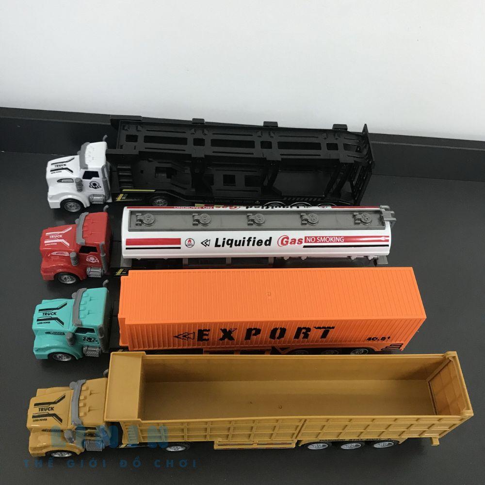 Xe container điều khiển từ xa, xe đồ chơi trẻ em điều khiển từ xa, mô phỏng chi tiết như bản gốc, chất liệu nhựa ABS