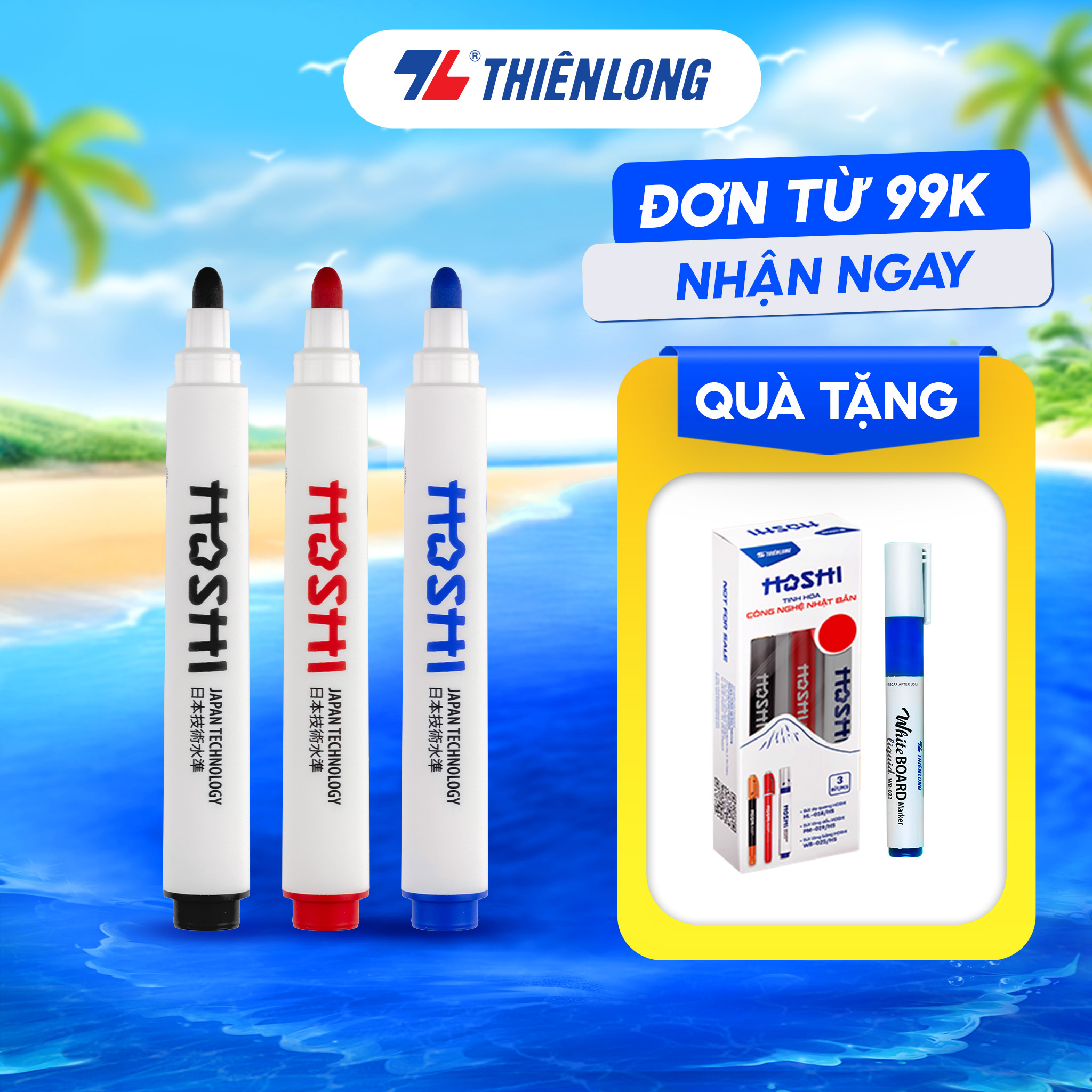 Bút lông bảng Hoshi Thiên Long WB-025/HS - Công nghệ Nhật Bản