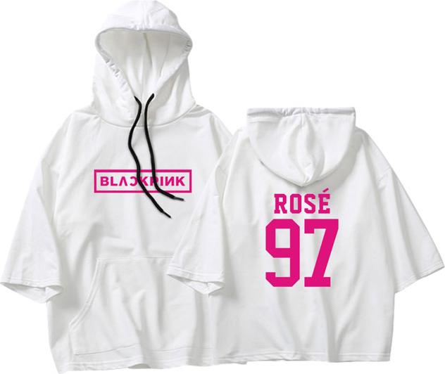 Áo Blackpink hoodie tay lửng có mũ