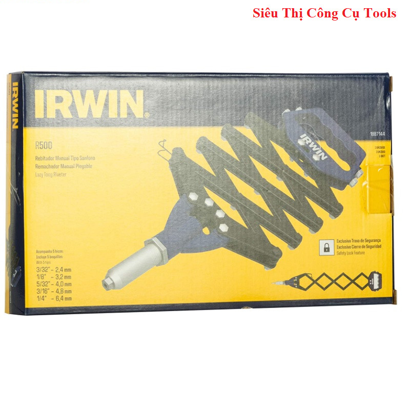 Kềm rút rive trợ lực 5 đầu - R500 Irwin 1887144