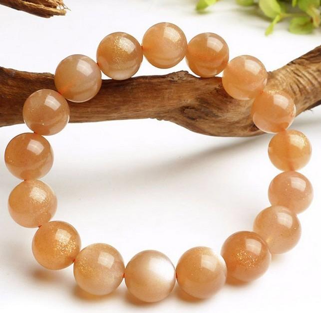 Lắc tay nữ đá mặt trời sunstone 11mm