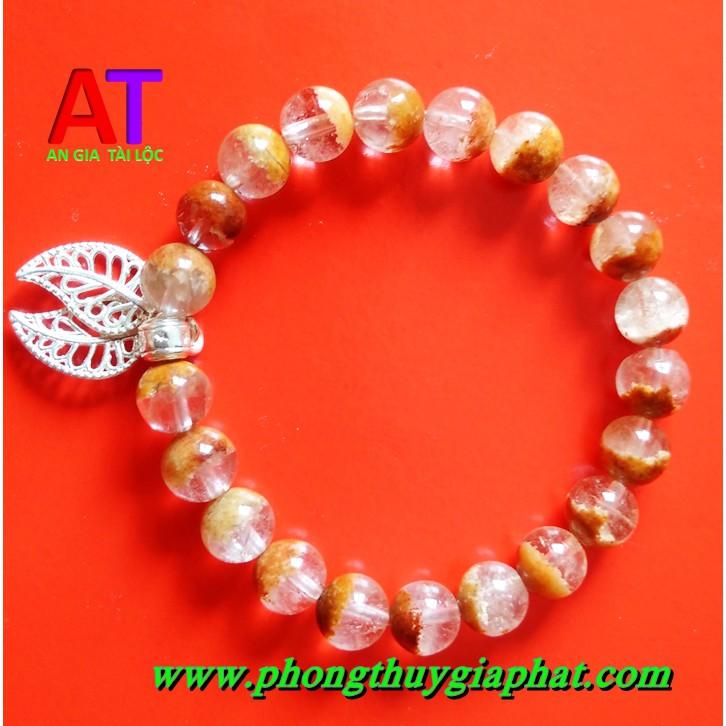VÒNG PHONG THỦY THẠCH ANH ƯU LINH ĐỎ CAM