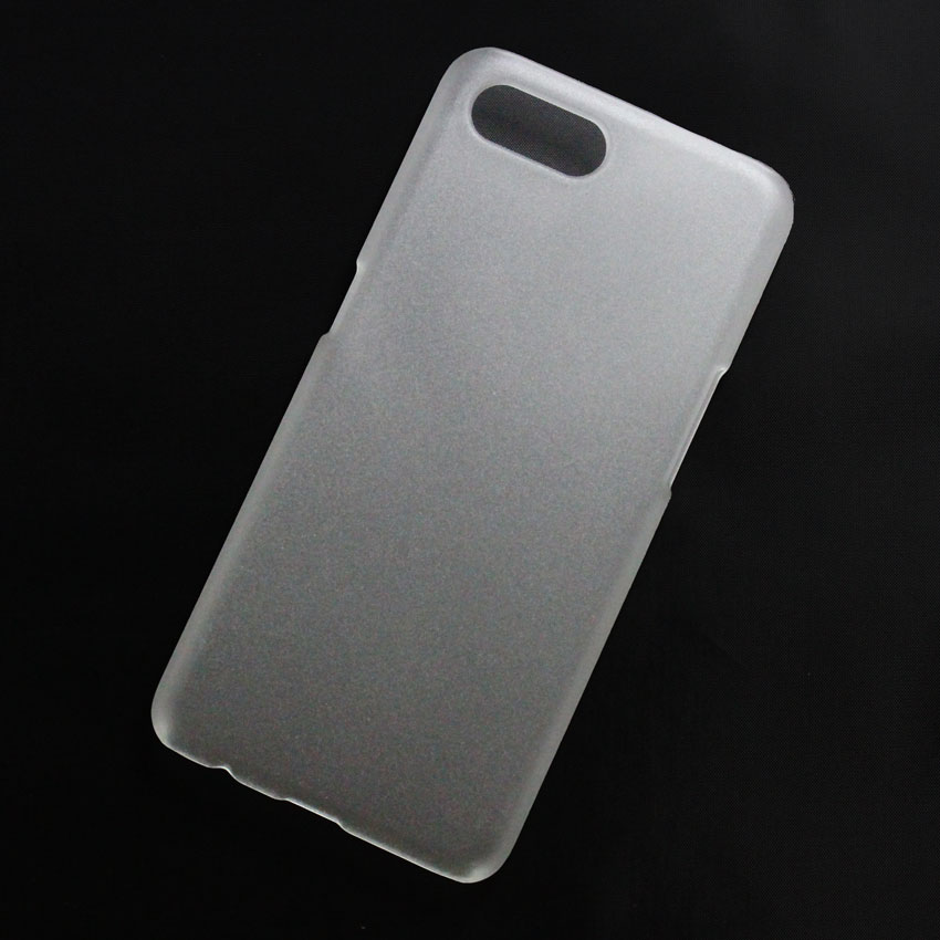 Ốp lưng dành cho Oppo A5S nhựa cứng nhám trong