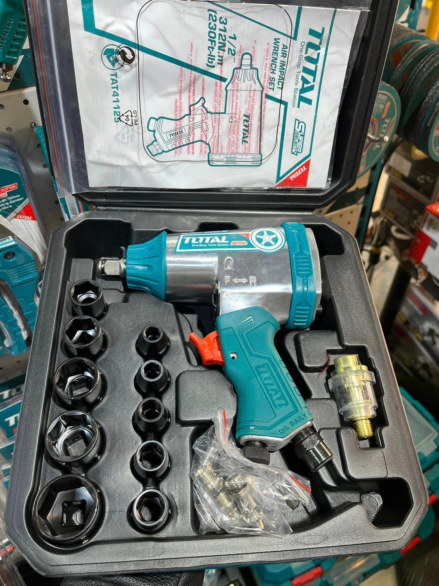 DỤNG CỤ VẶN BULOONG DÙNG KHÍ NÉN 12,5MM  TOTAL TAT41125 - HÀNG CHÍNH HÃNG