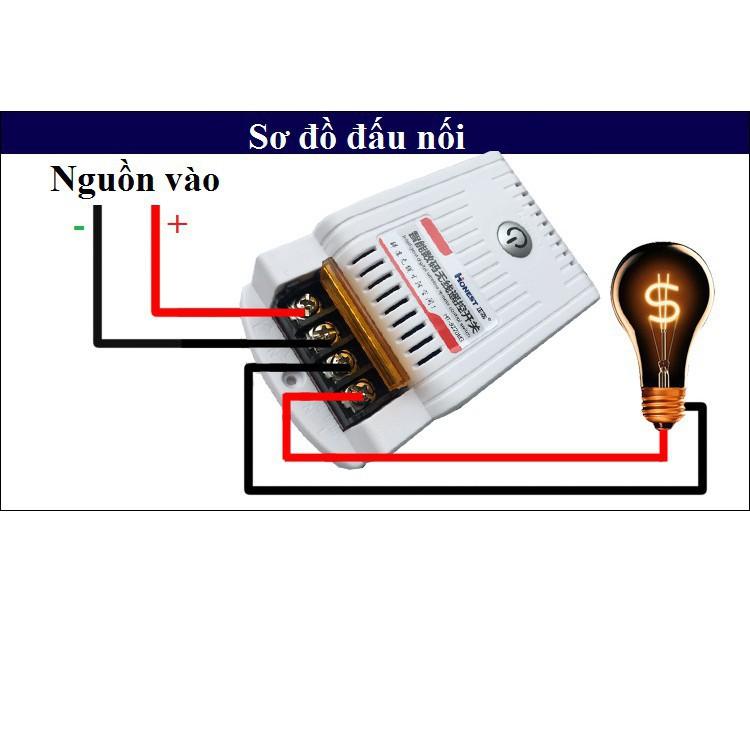 Bộ công tắc điều khiển từ xa 1Km Honest 30A/220V 9220KB bật tắt máy bơm nước