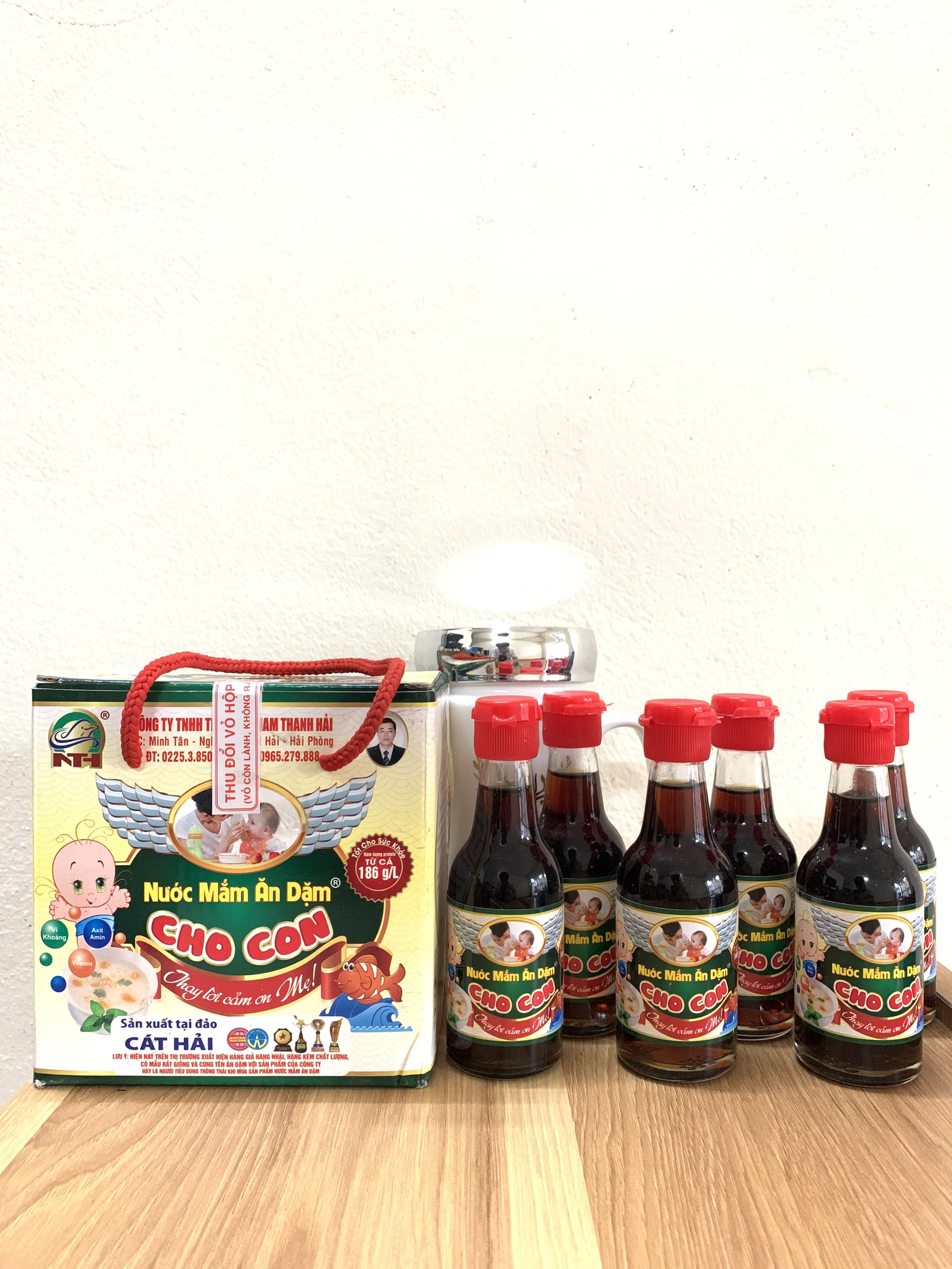 Combo 4 chai Nước mắm ăn dặm cho bé chai 50ml, "Nhiều cá ít muối"