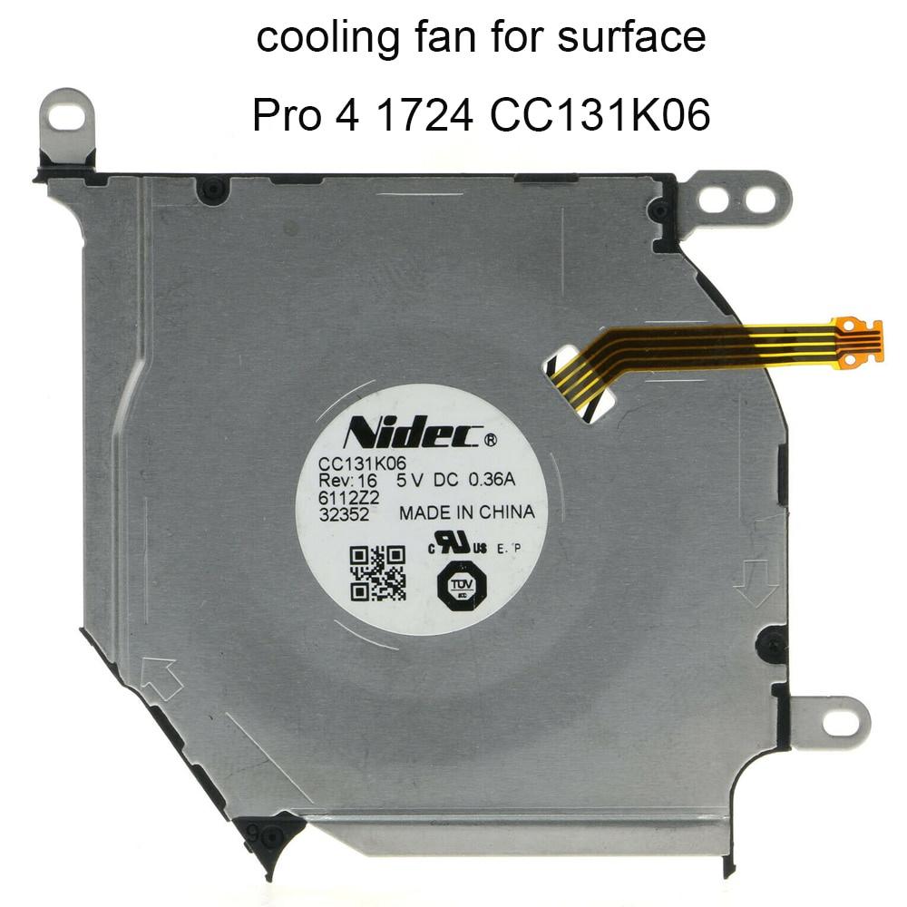 Computer Fans For Microsoft Surface Pro 4 1724 processor CPU Thermal Cooling Fan CC131K06 DC5V 0.36A laptops Cooler Radiator New