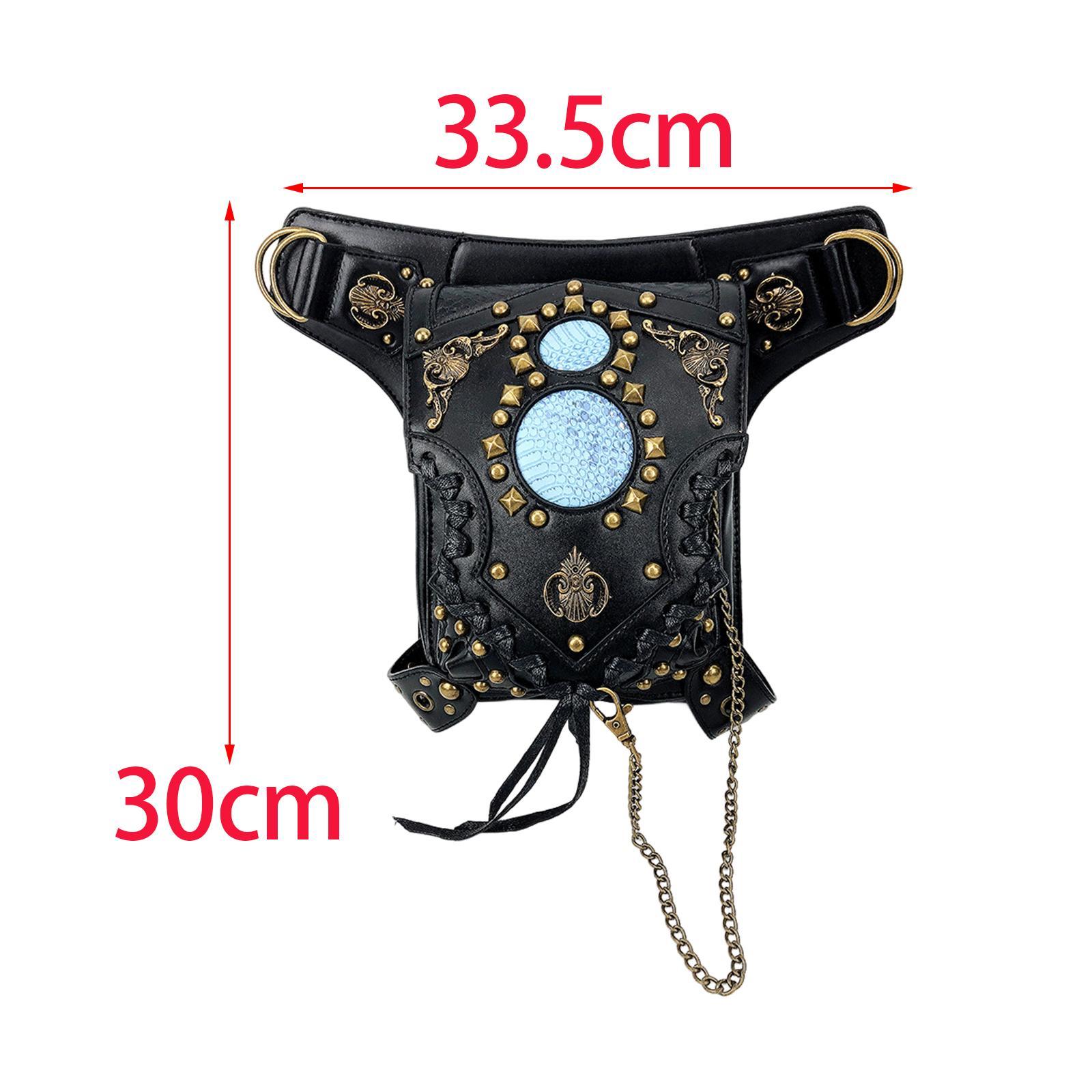 Crossbody Bags Steampunk Waist Bag Fanny Pack Adjustable Strap Women Men Fashion Waist Thigh Bag for Commuting Outdoor Camping