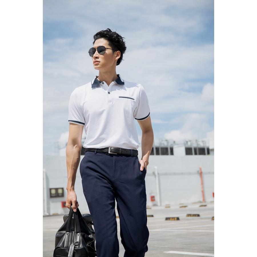 Áo polo nam F2 Fashion &amp; Freedom - TC385 TX màu trắng