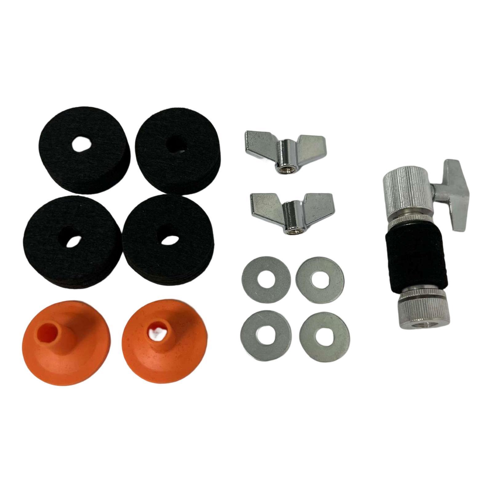 Rack Drums Pedal Parts Cymbal Stand Accessories Wear Resistant Hi Hat Clutch Felt Mats Set