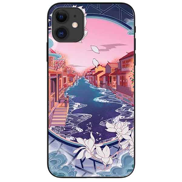 Ốp lưng in cho Iphone 11 Mẫu Khung Cảnh