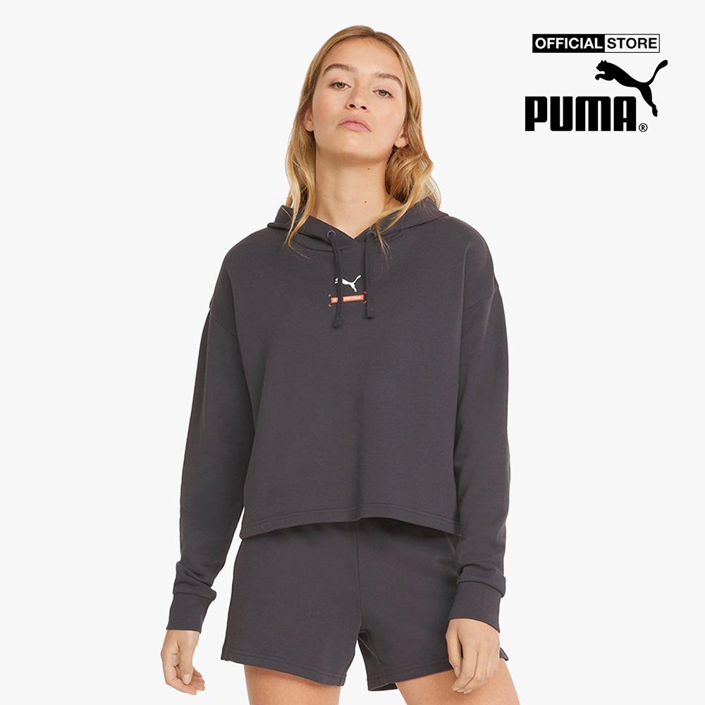 PUMA - Áo hoodie nữ phối mũ dáng lửng trẻ trung Better 847467-75-L