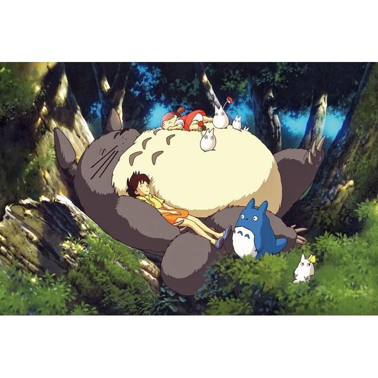 Decor phòng siêu xinh với tranh vải treo tường hình Totoro cực đáng yêu + Tặng kèm đèn nháy và móc treo