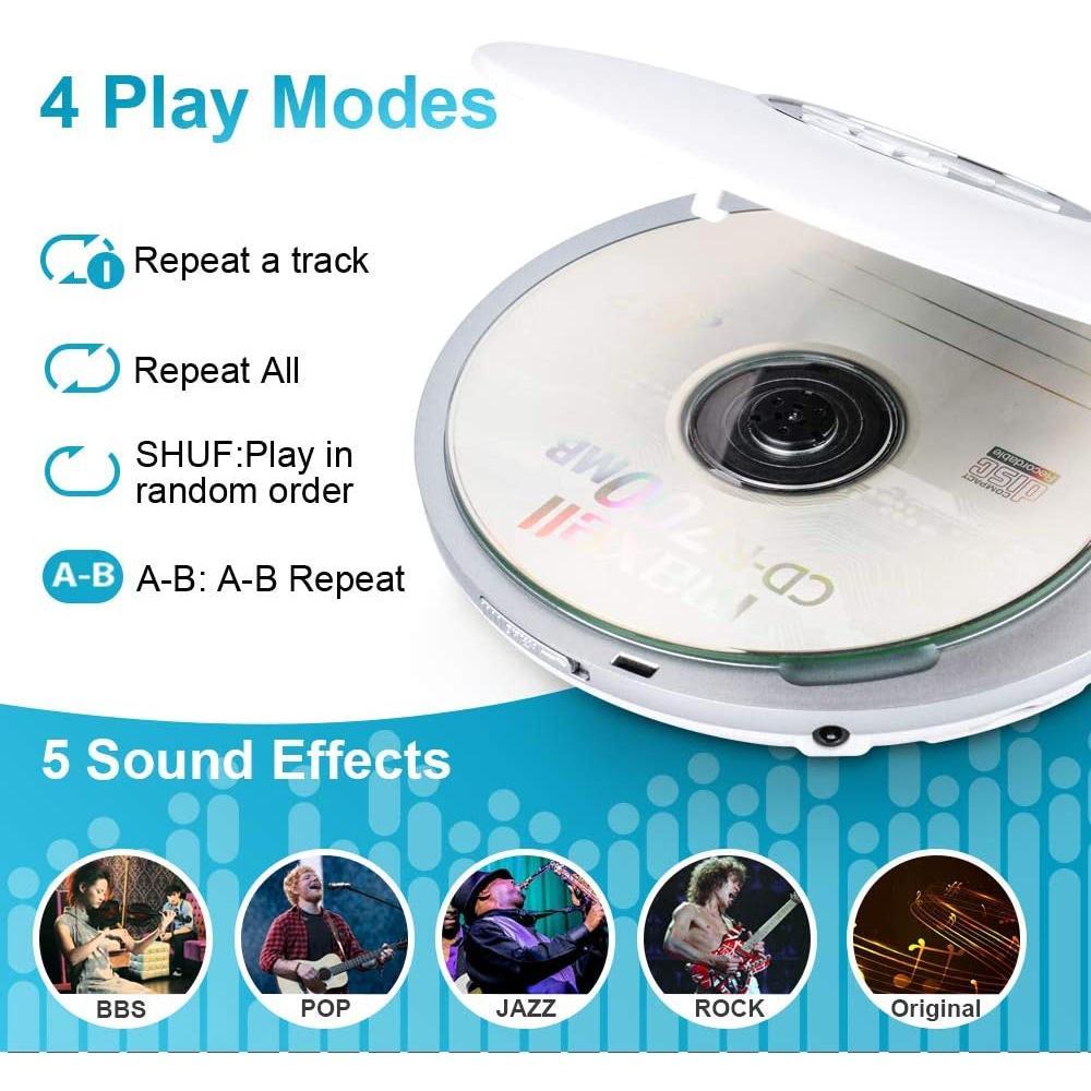 Máy Nghe Nhạc CD Độ Phân Giải Cao Di Động Kèm Màn Hình LCD Tiện Dụng