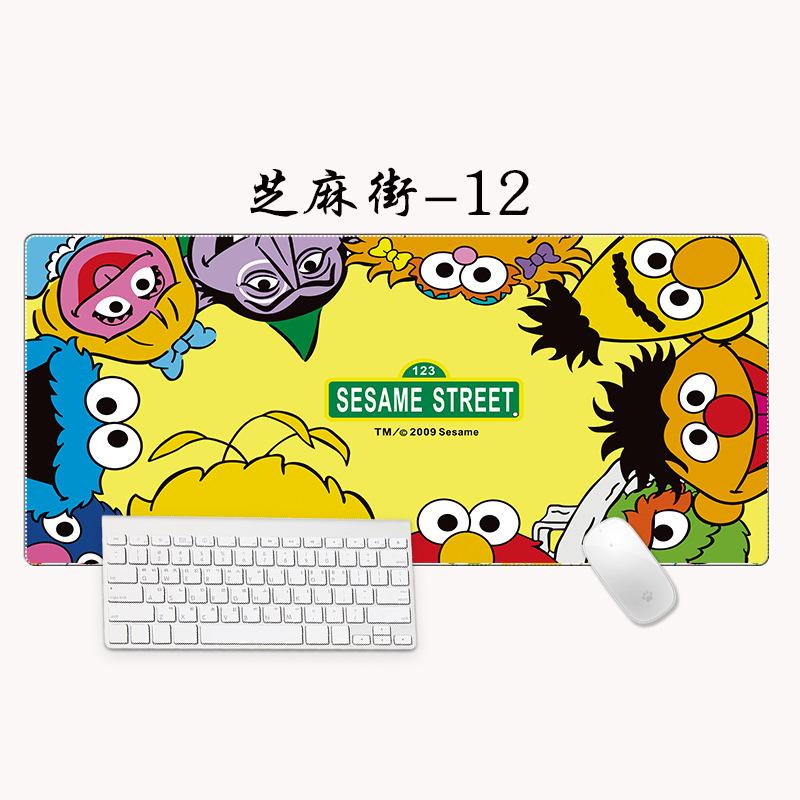 Phong cách mới nhất phổ biến Sesame Street miếng lót chuột miếng lót chuột bàn phím máy tính trò chơi miếng lót bàn làm việc sáng tạo DIY