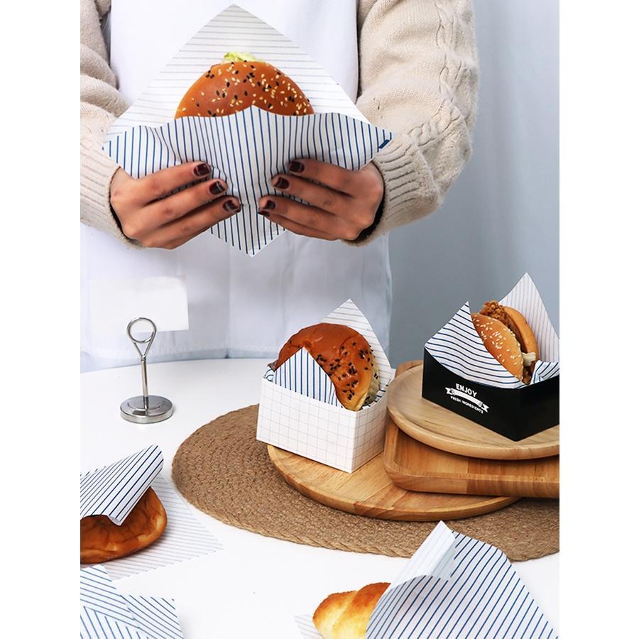 Túi giấy đựng khoai tây chiên/Hamburger chống dầu