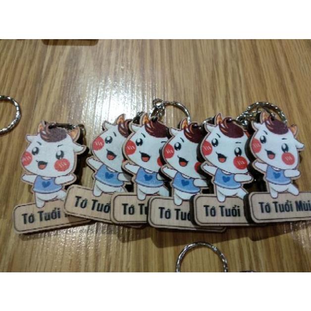 Móc khóa cute 12 con giáp bằng gỗ loại đẹp