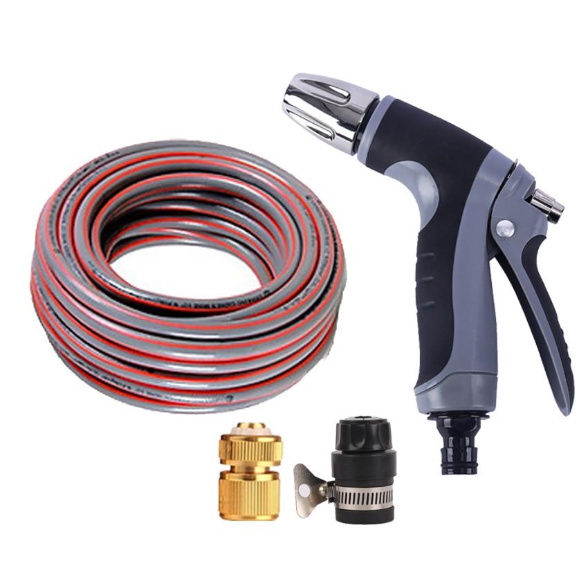 Bộ dây và vòi xịt tăng áp rửa xe tưới cây 10M  206817