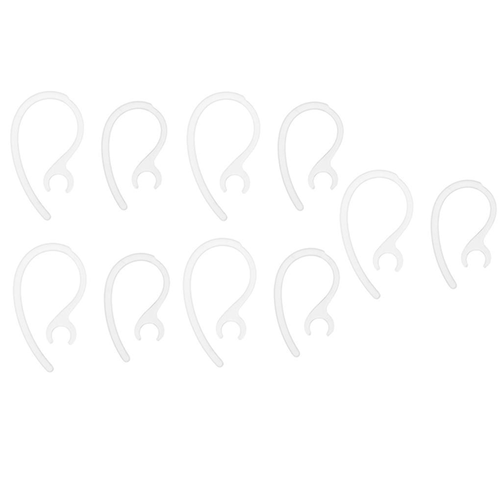 2X 10 Pieces Replacement Earhook Ear Earloop Clip For Headset clear