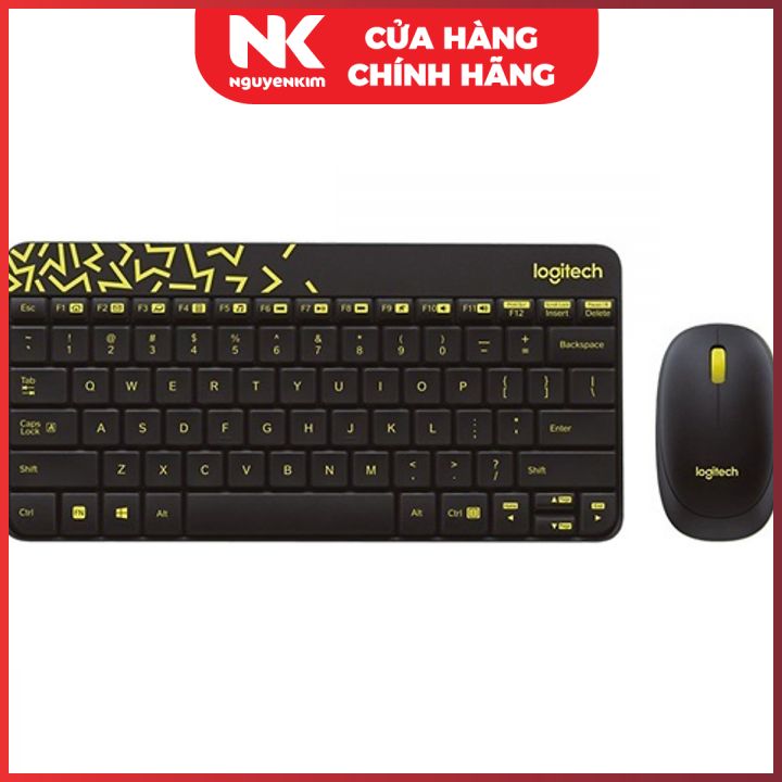 Bộ bàn phím chuột vi tính Logitech MK240 - Hàng Chính Hãng