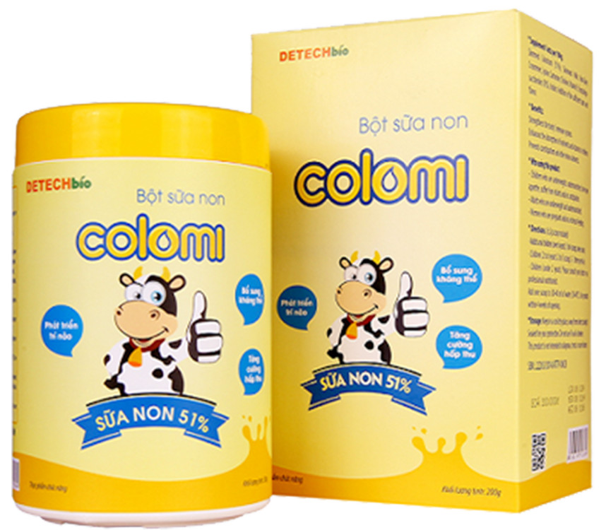 Bột sữa non Colomi 51% sữa non được nhập khẩu từ Mỹ cho bé hộp 200gr