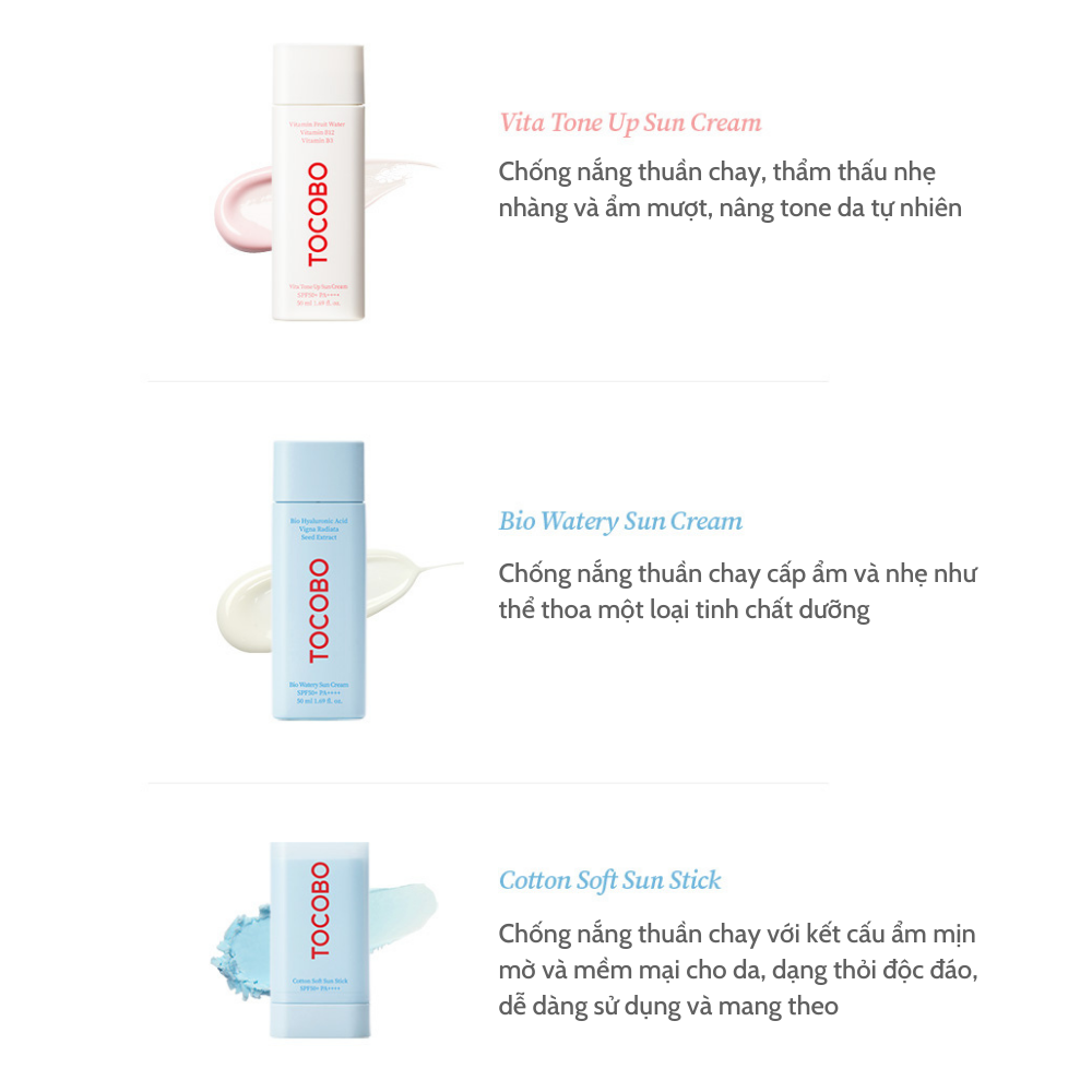 Sáp Chống Nắng Hóa Học Thuần Chay - TOCOBO COTTON SOFT SUN STICK SPF50+ PA++++, 19g Tocobo