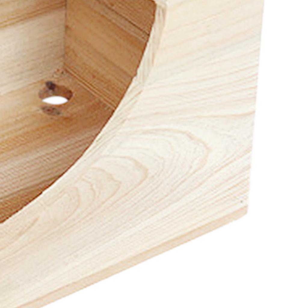 Small Animal Hamster Gerbil Beautiful Square Wooden Bed Play