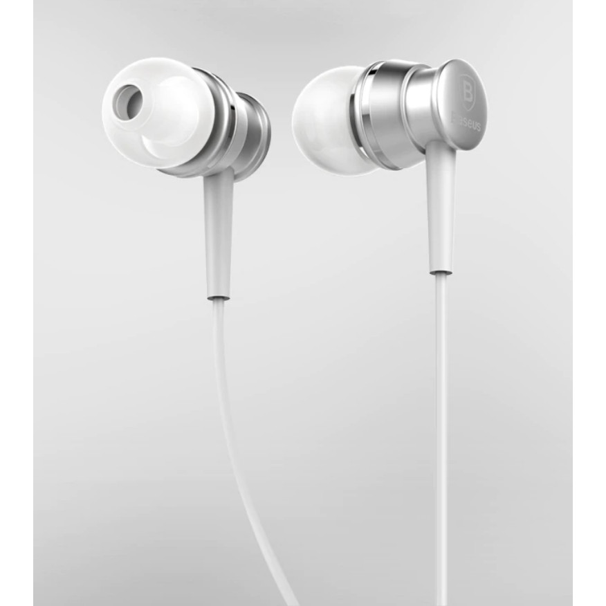 Tai nghe nhét tai cao cấp chính hãng Baseus- In-ear Baseus âm thanh Stereo Earbuds Super Bass tích hợp Mic đàm thoại Cho iPhone Xiaomi Samsung MP3 Điện Thoại Di Động