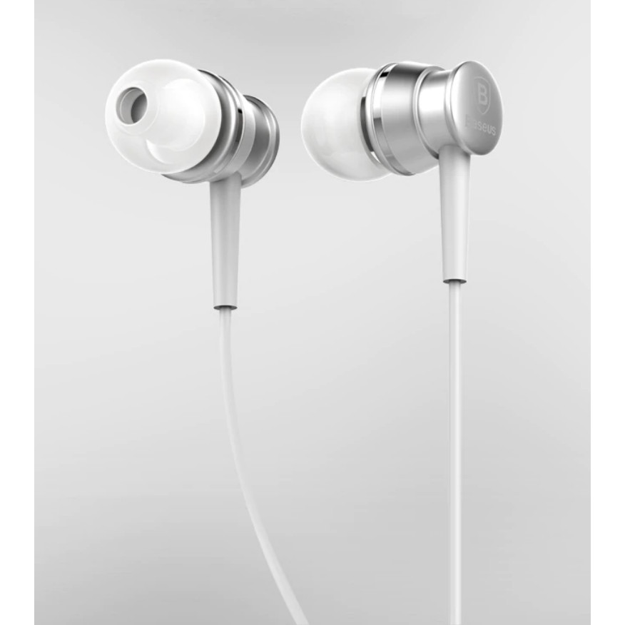 Tai nghe nhét tai cao cấp- In-ear Baseus âm thanh Stereo Earbuds Super Bass tích hợp Mic đàm thoại Cho Điện Thoại Di Động - Hàng chính hãng