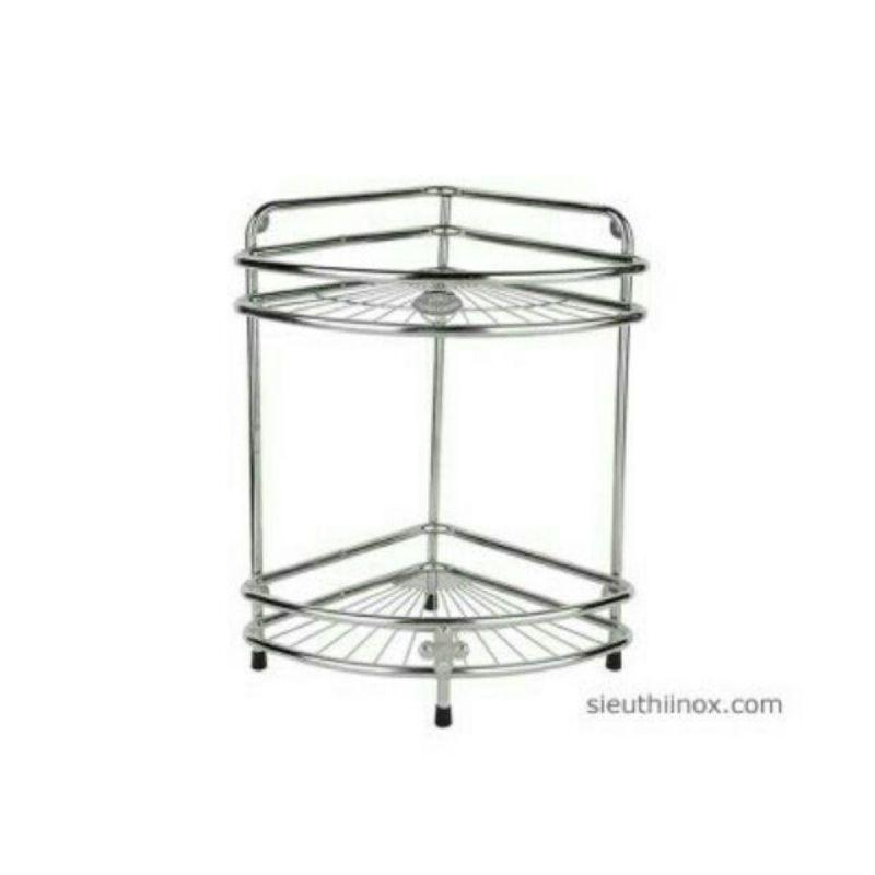 Kệ góc inox 2 tầng và 3 tầng hàng đẹp