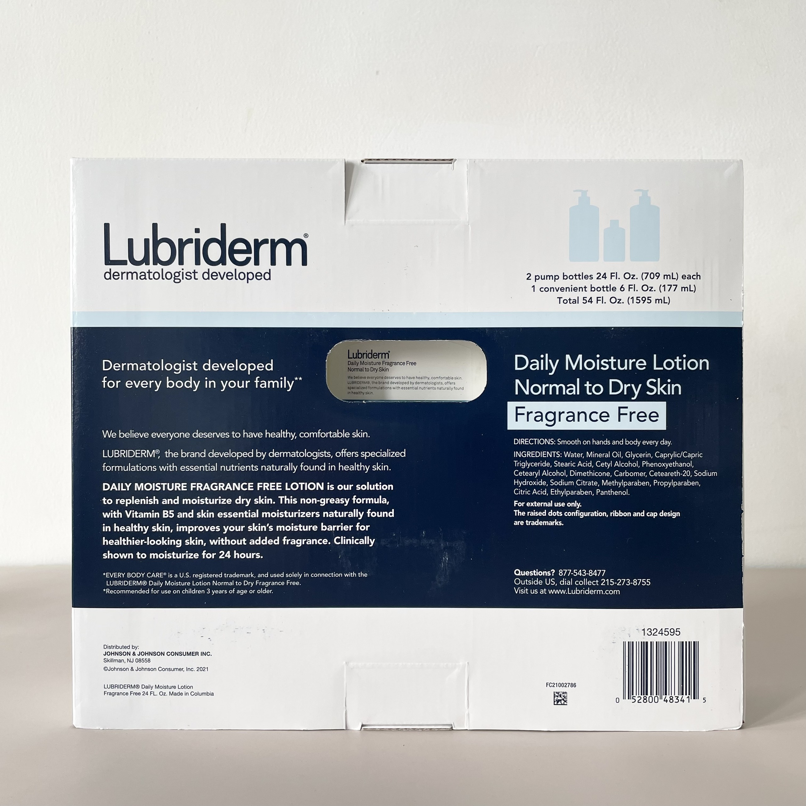 Sữa dưỡng thể Lubriderm Daily Moisture Lotion 177mL Nhập Mỹ