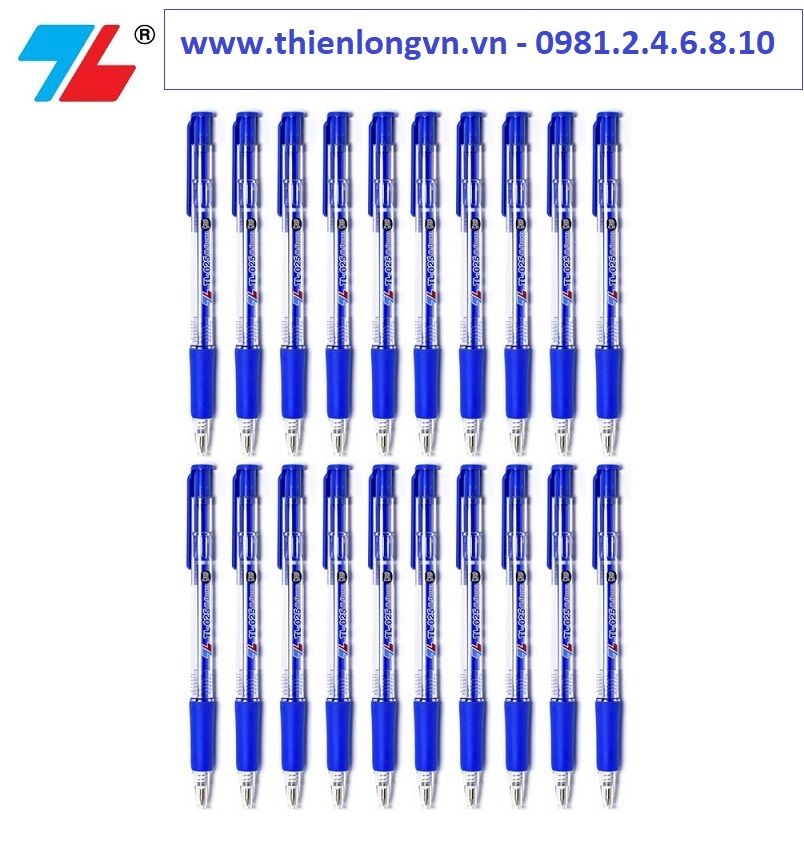 Hộp 20 cây bút bi Thiên Long - TL025 màu xanh