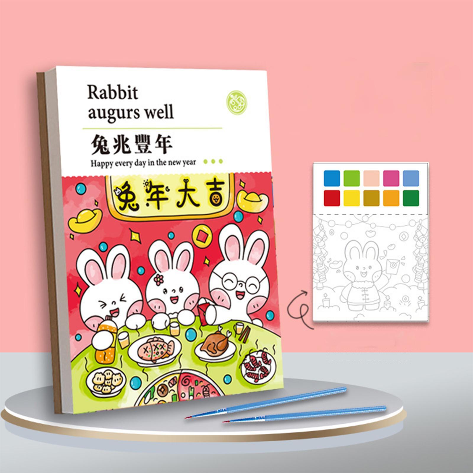 Watercolor Painting  Paper DIY Art Drawing Colorable for Party Supplies Birthday Gifts