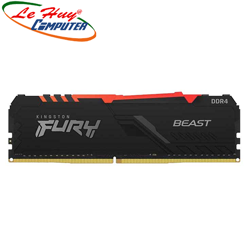 Ram 32gb/3200 PC Kingston DDR4 CL16 DIMM FURY Beast RGB (KF432C16BBA/32) - Hàng Chính Hãng