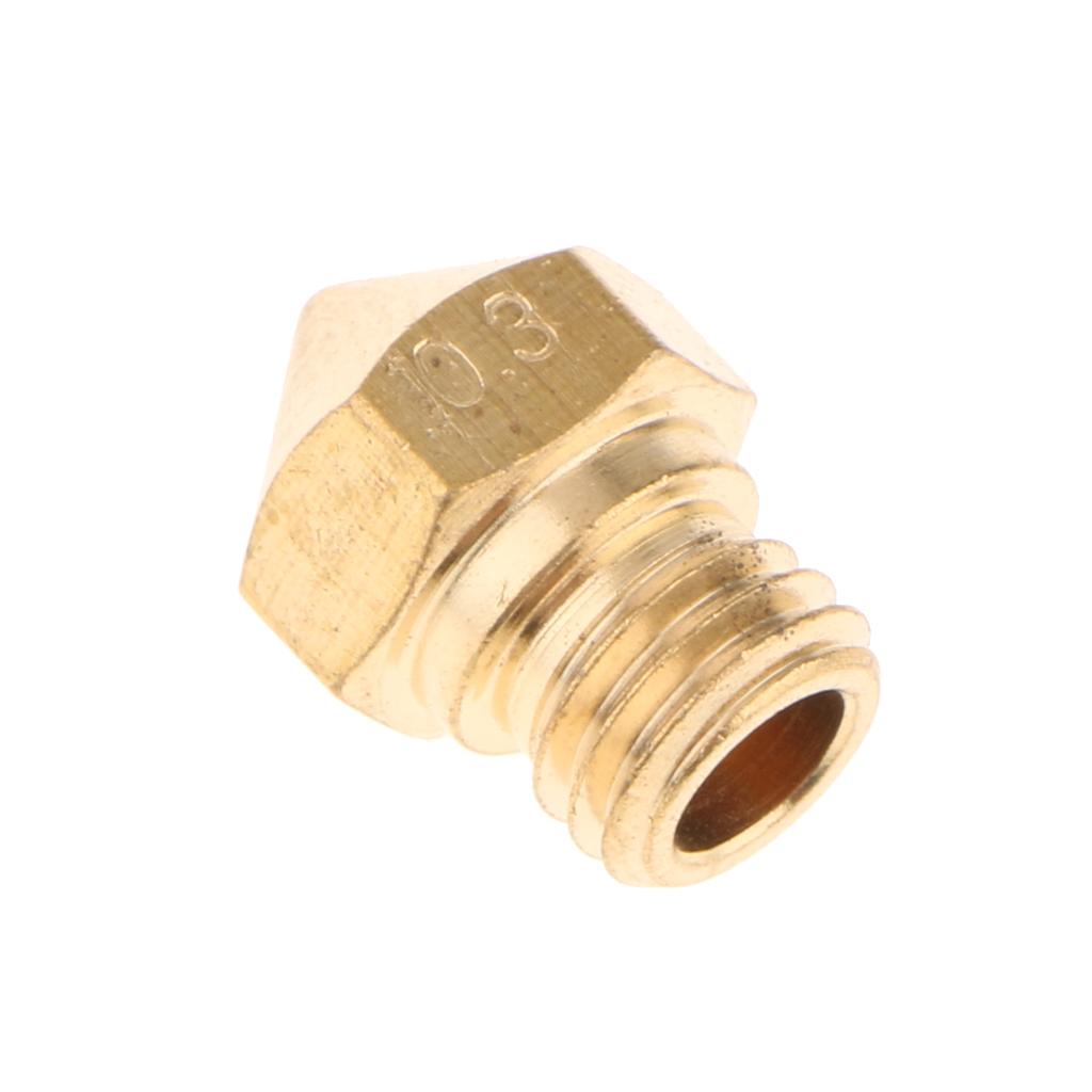 3D Printer Nozzle 0.2/0.3/0.4/0.6/0.8 mm Extruder Print Head For 1.75MM MK10