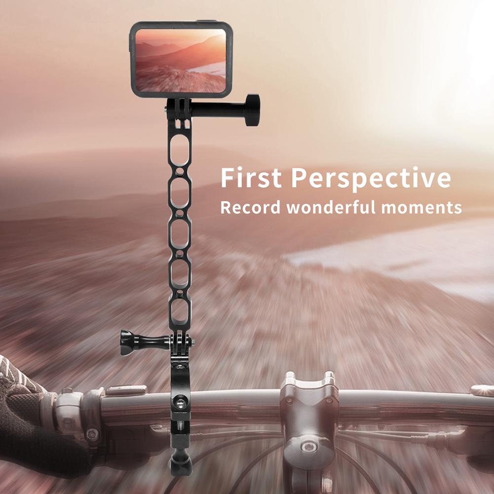 1/4 inch Hợp Kim Nhôm Selfie Tay Cầm Nối Dài Cánh Tay Mũ Bảo Hiểm Kéo Dài Thanh Gắn Giá Đỡ cho Gopro Hero 8 Max Insta 360 1 X