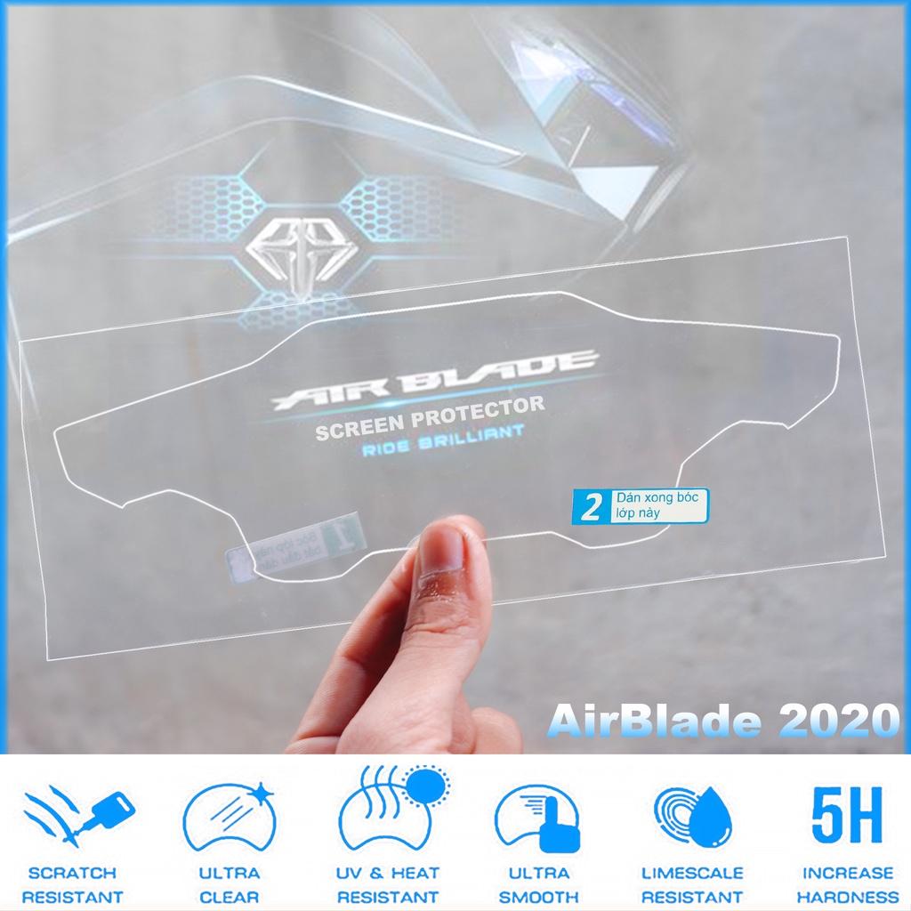 Miếng dán bảo vệ mặt đồng hồ AB 2020-2022 cao cấp chống trầy xước Airblade 2020-2022