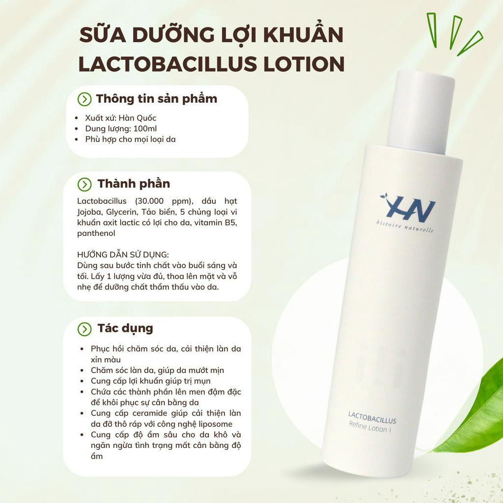 Lotion lợi khuẩn Lactobacillus Histoire Naturelle 100ML