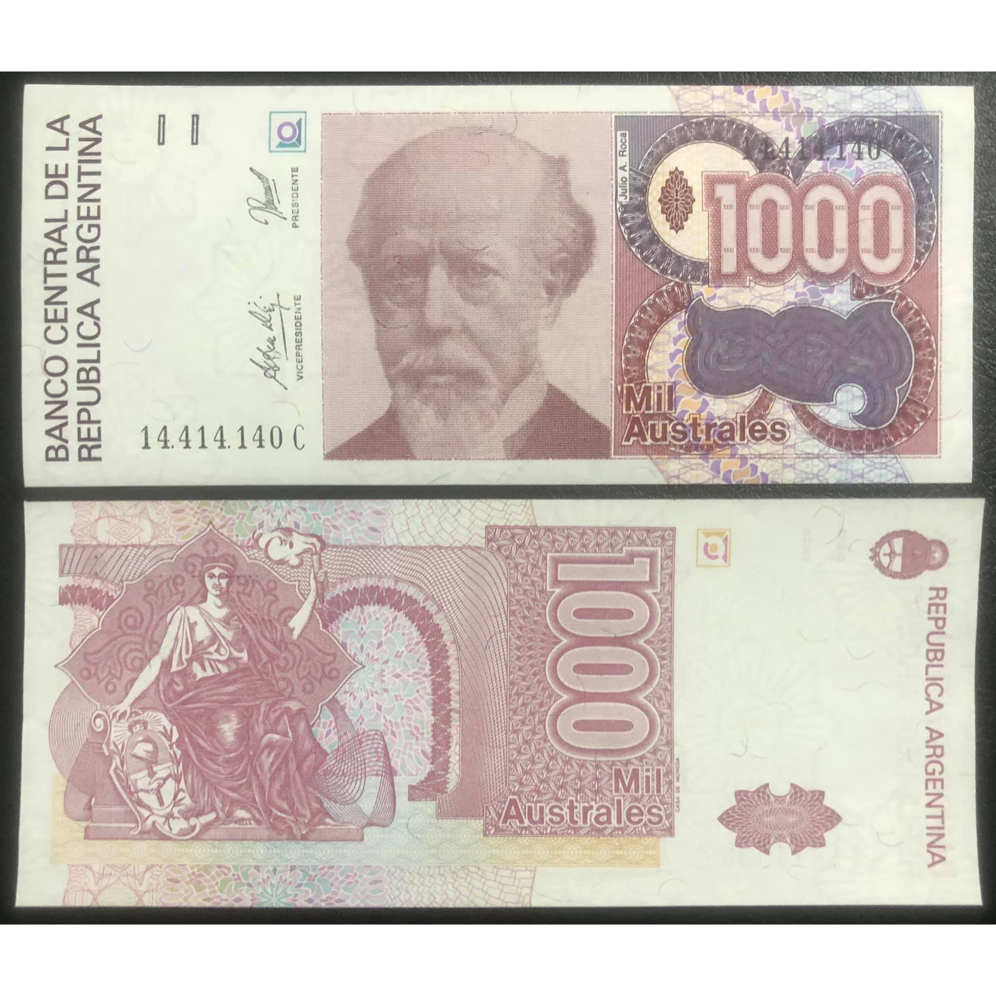 Tiền cổ Argentina 1000 australes