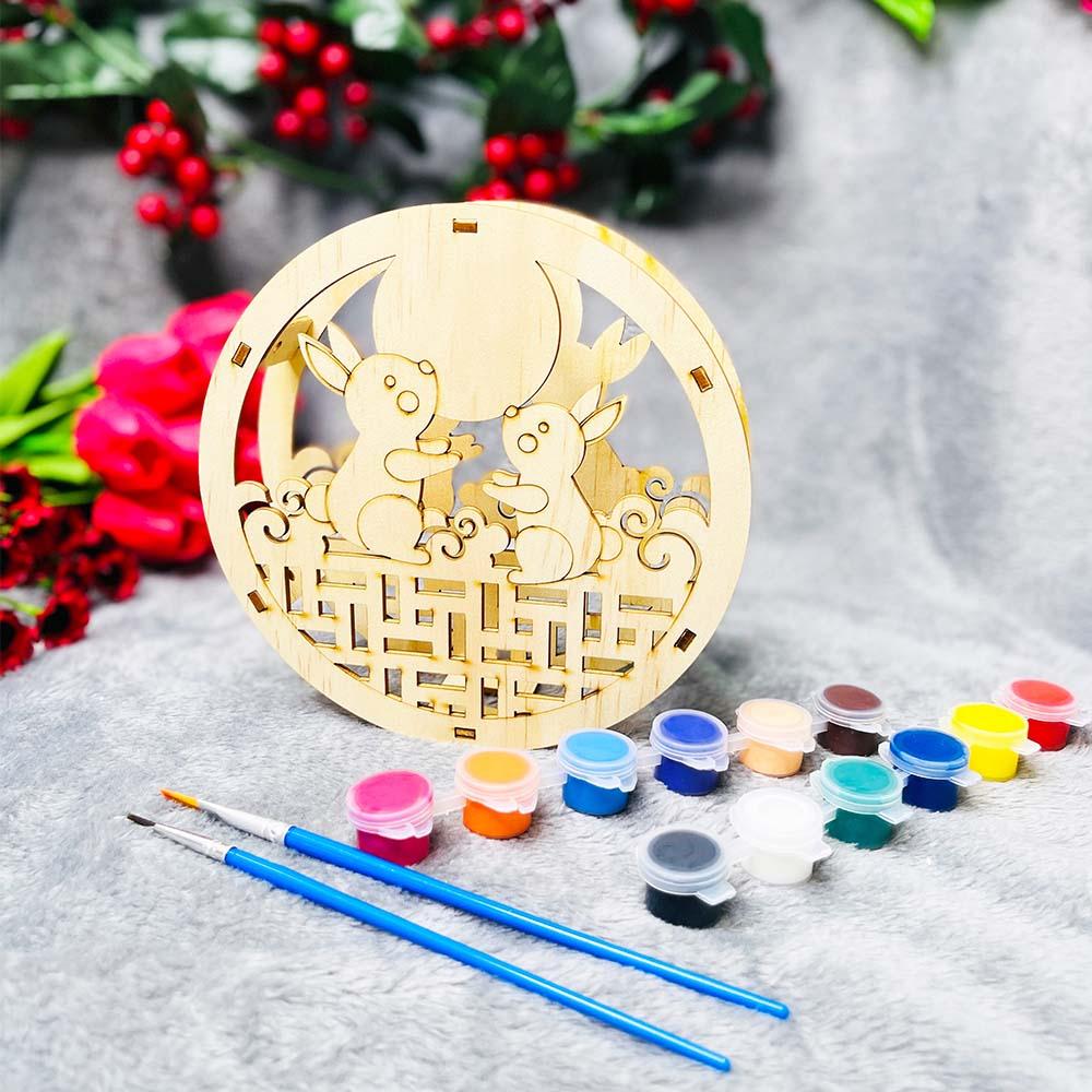 Lồng Đèn Sáng Tạo - Thỏ Ngọc Vui Trăng - Giftbrand GB03
