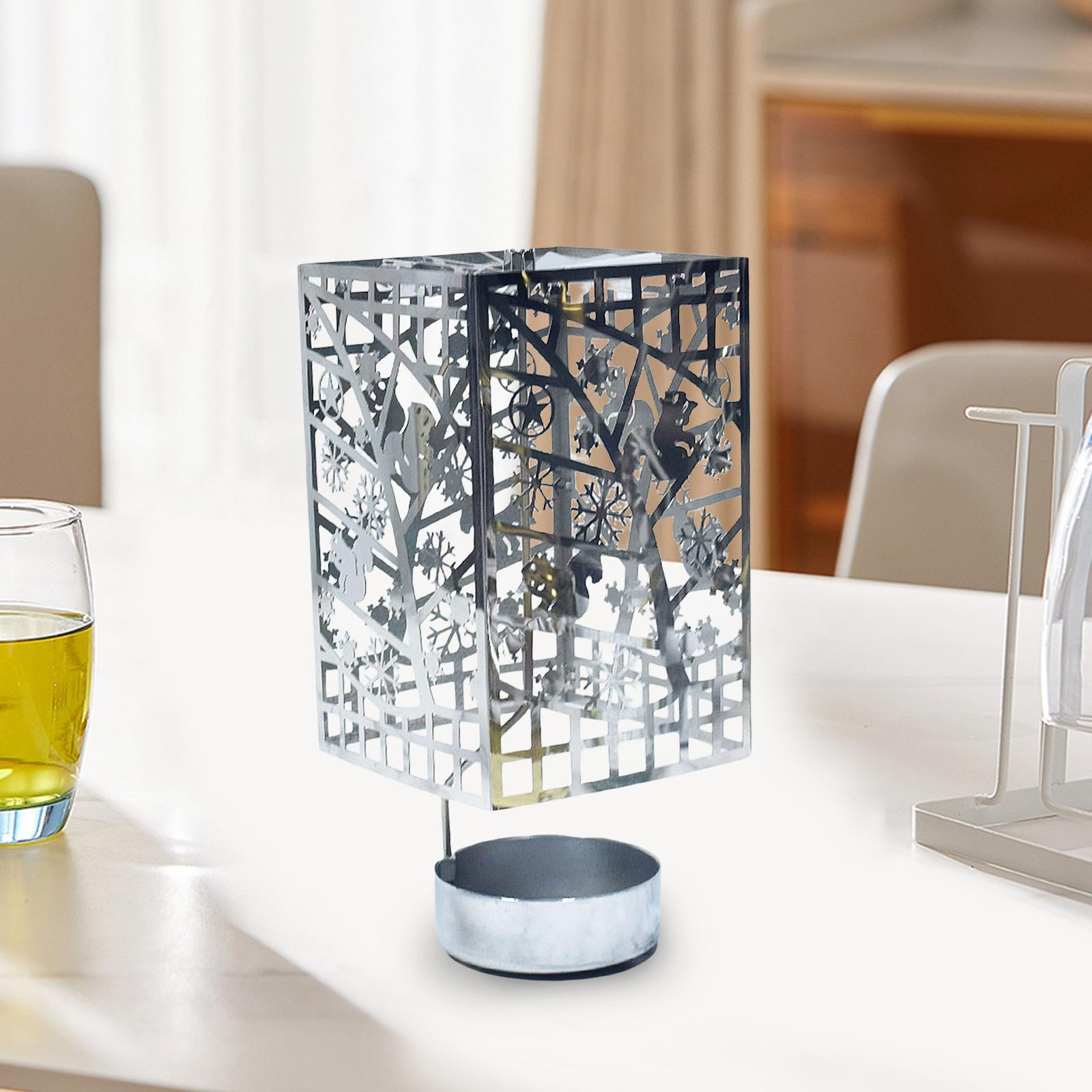 Rotating Candle Holder Candlestick Tea Light Holder for Table Centerpiece