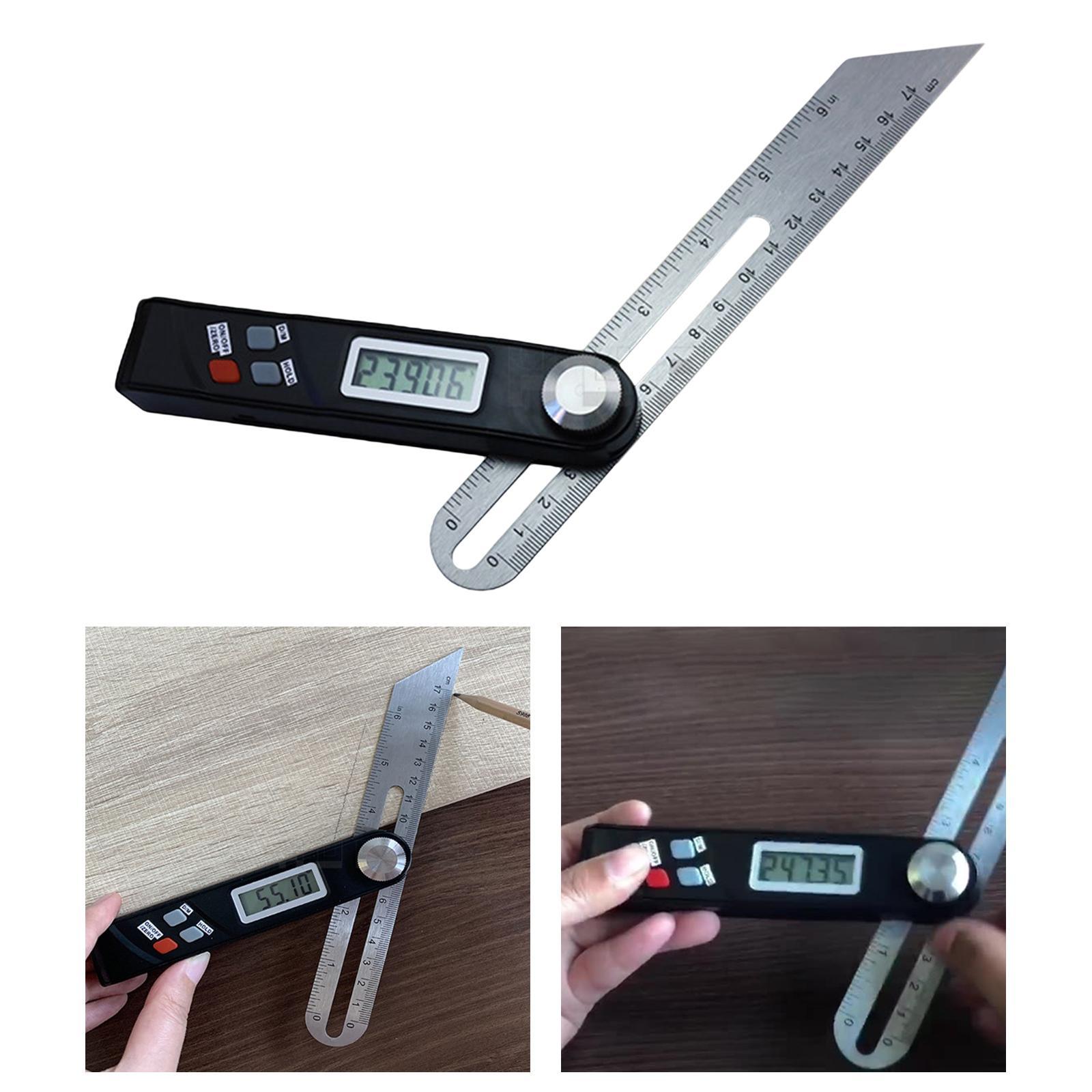 Precision Digital Angle Bevel Gauge Measuring 0-360° Horizontal Vertical