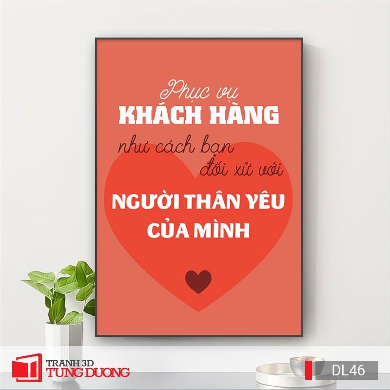 Tranh Canvas động lực văn phòng câu nói slogan truyền cảm hứng, tranh canvas trang trí DL10