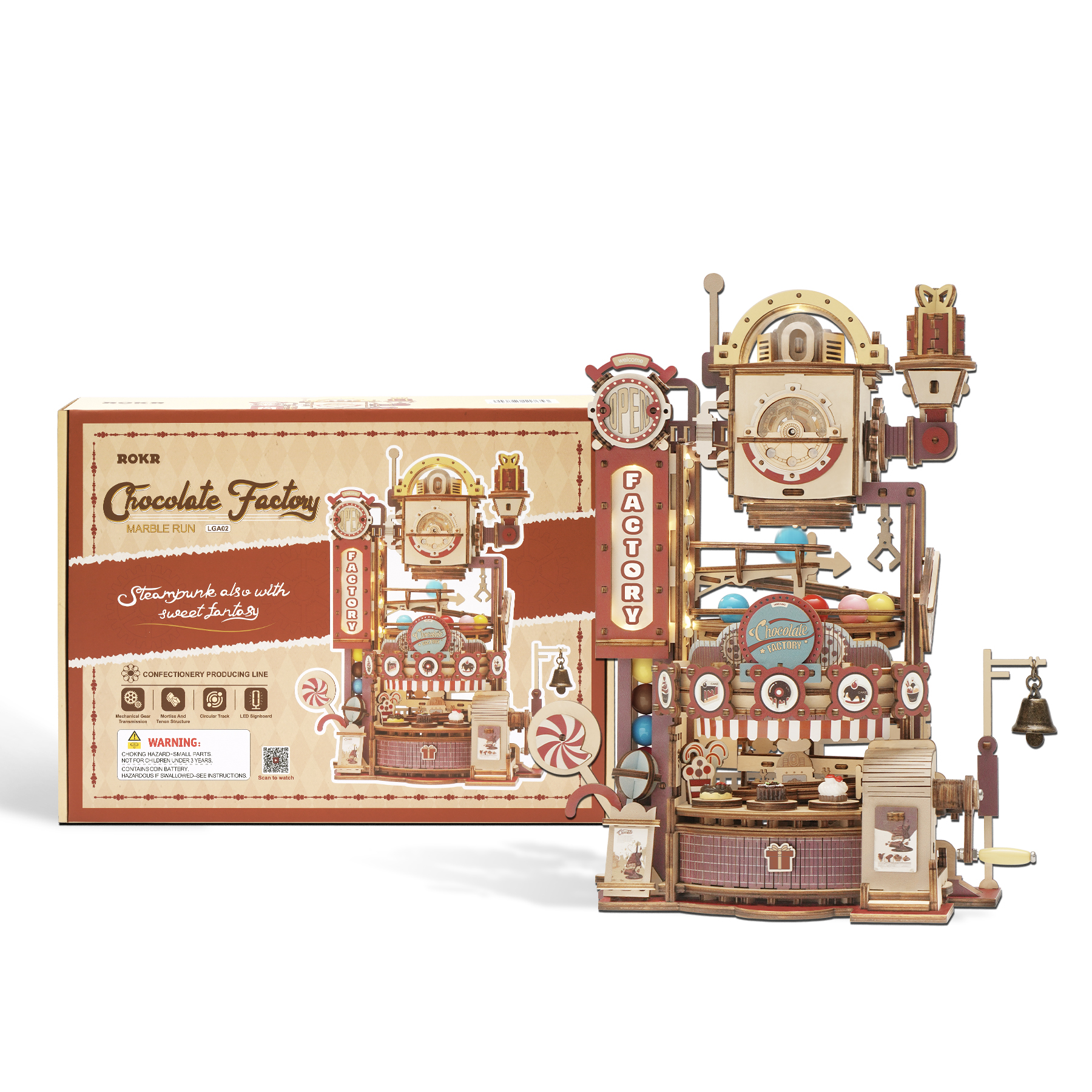 Mô hình Cơ động học Nhà máy Sô Cô La Chocolate Factory LGA02