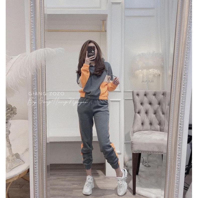 Bộ thể thao XANH/ CAM dành cho nữ