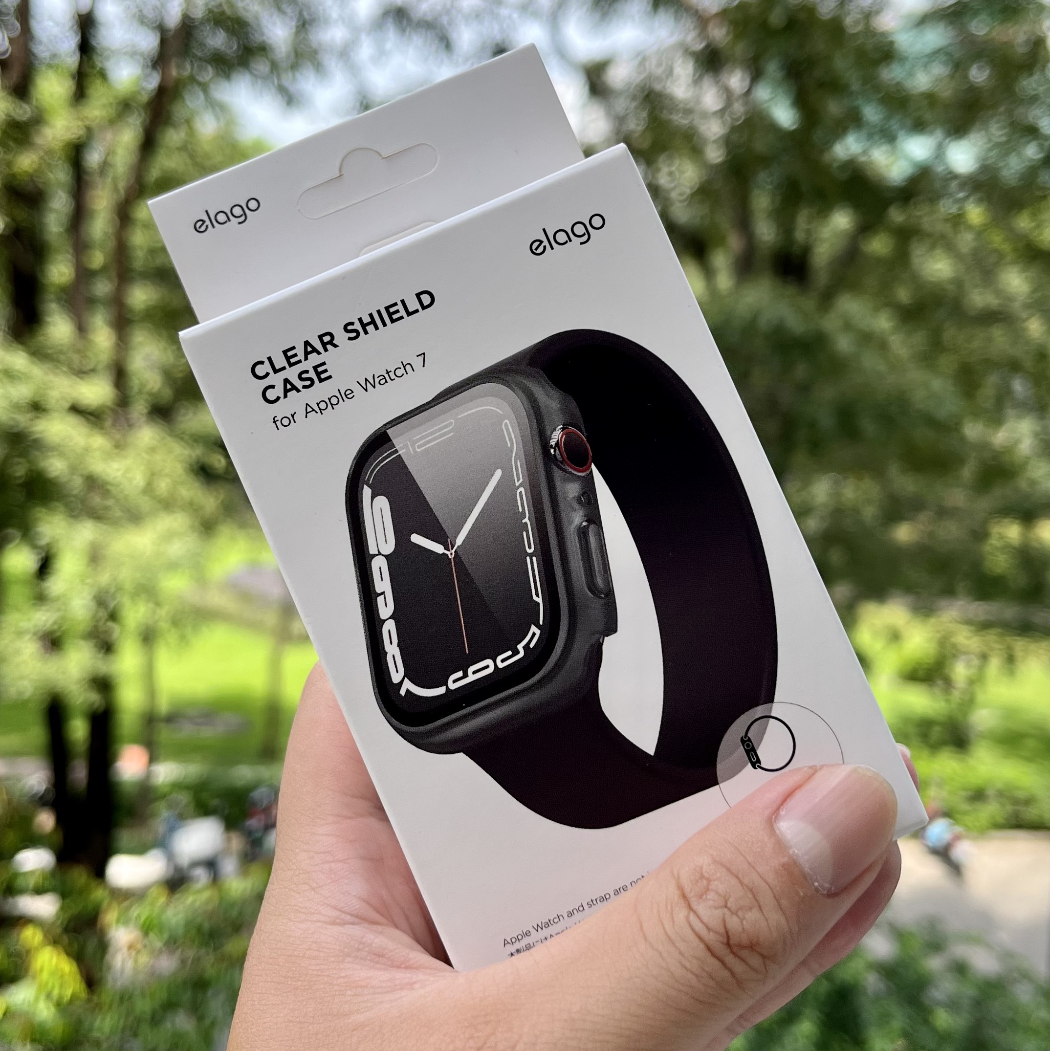Ốp Case Elago Dành Cho Apple Watch, Clear Shield Case Mặt Kính Cường Lực - Hàng Chính Hãng