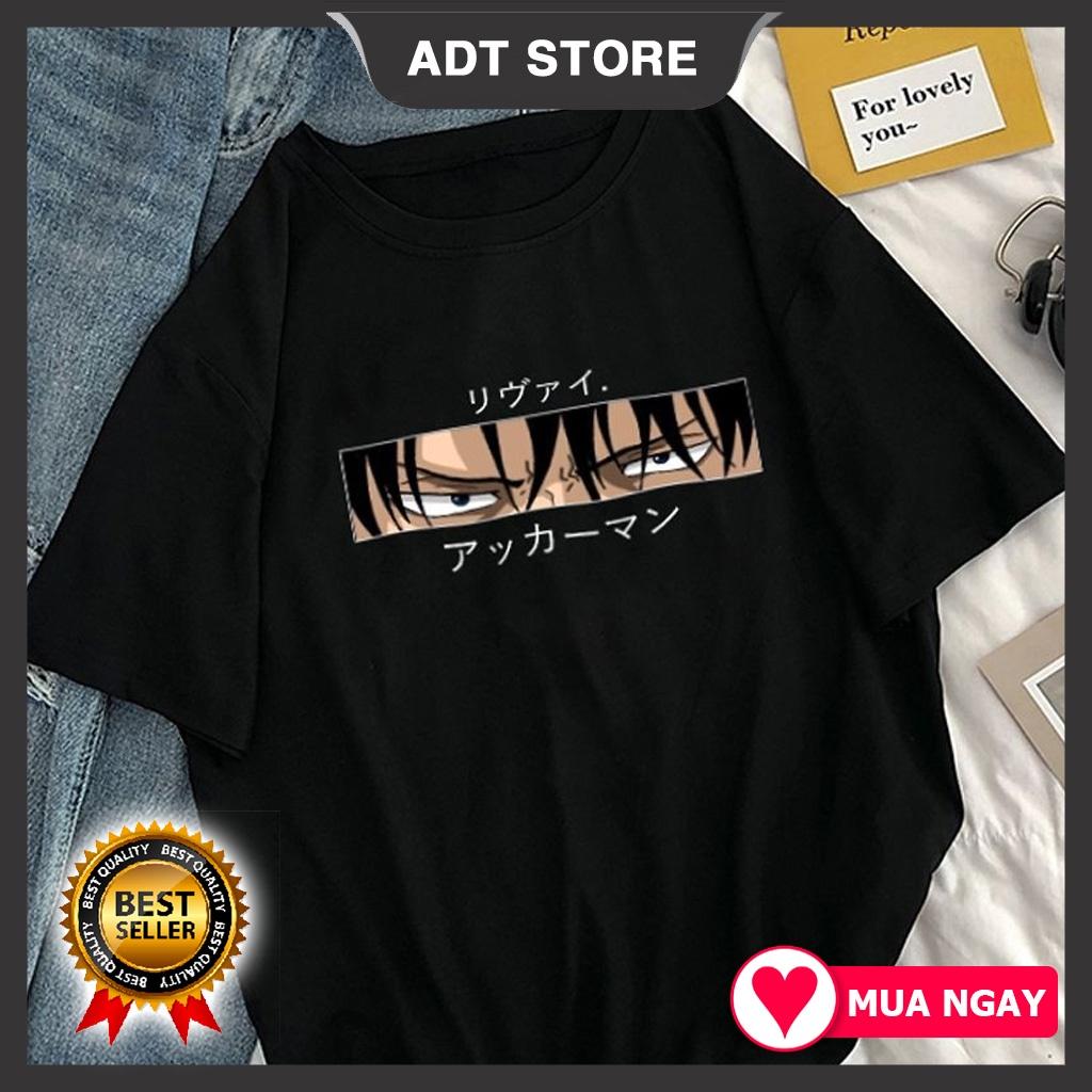 Áo Thun unisex nam nữ anime Levi Ackerman Attack On Titan Cực HOT giá rẻ